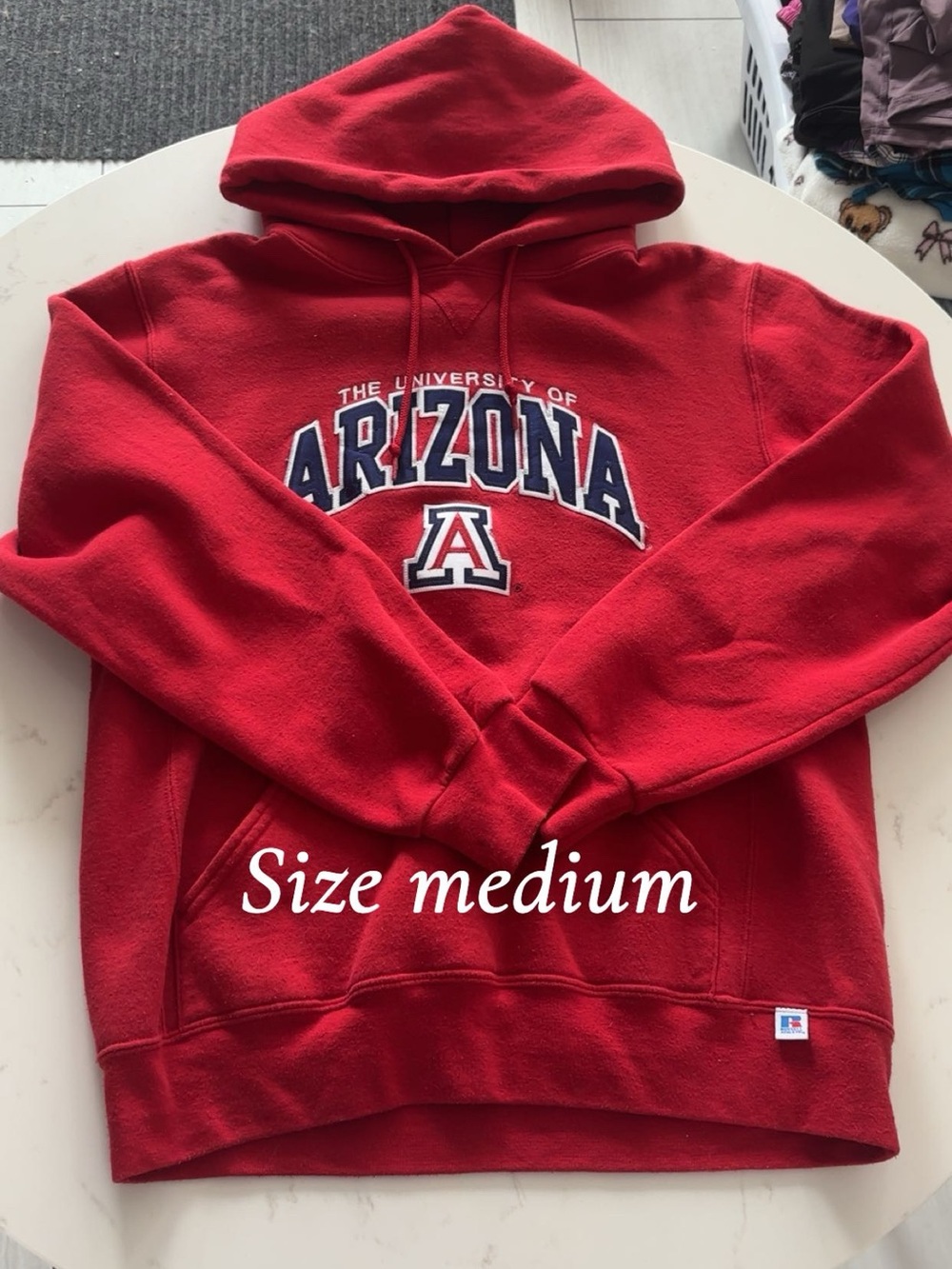 Arizona Crewneck Hoodie - Red University Pullover